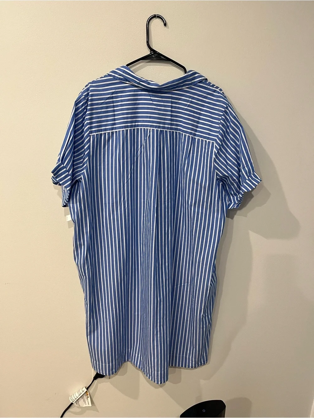 💙 2 for $25 NWT Old Navy Blue and White Striped Cotton Shirtdress Size XXL Tall - Picture 6 of 7